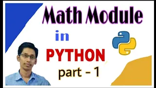 Python Math Module Part 1 Math Library of Python Math functions of Python