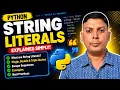 String Literals in Python Class 11 Computer Science part - 1 4