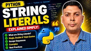 String Literals in Python Class 11 Computer Science part - 1 4