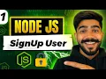 SignUp User in Node js Register Users with Hashed Passwords Express MongoDB CoderzArea