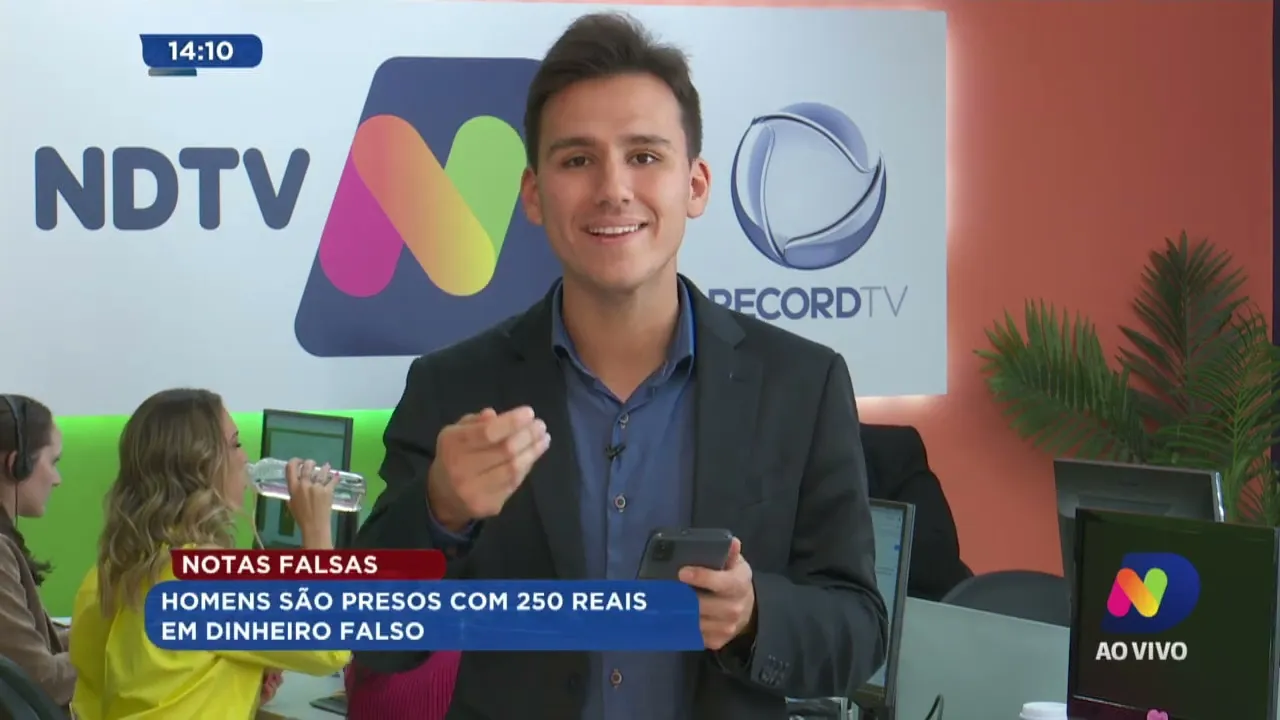 Notas falsas: homens são presos com R$ 250 em dinheiro falso