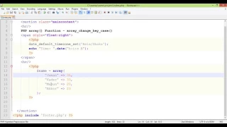 PHP Array Functions Bangla Tutorial Part 02 array change key case