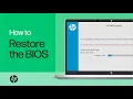 Restore the BIOS on HP Computers with a Key Press Combination HP Computers HP Support