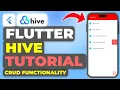 Flutter Hive Tutorial - Hive NoSQL Database Hive CRUD Guide Android iOS Web