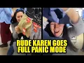 WATCH Karen Goes Full PANIC MODE After Black Shopper Calls Her Out