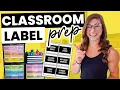 Prepping Classroom Labels Decor Falling in Love With Teaching Again VLOG 21