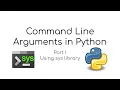 Using Command Line arguments in Python Part 1 - sys library