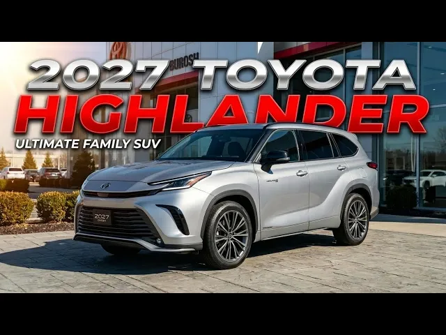 2027 Toyota Highlander Preview: Active Aerodynamics, AI Cockpit, and Premium Ambition
