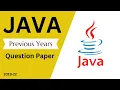 BCA 4th Sem Java Programming Previous Year Question Paper Session 2019-22