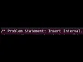 Insert Interval Problem in C