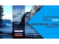 Web Design Code Speed Art Login Screen Part2 - Code