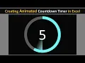 Animated Countdown Timer in Excel - Simple and Easy Method