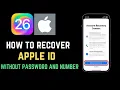 How To Recover Apple Id Without Password And Recovery Number