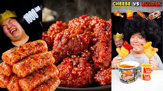 King vs Beggar Spicy Food Battle 🔥 Funny Mukbang Compilation