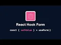 React Hook Form - useForm setValue