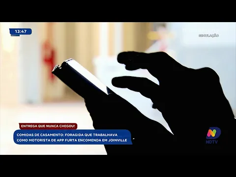 Polícia prende motorista de aplicativo que roubou alimentos de casamento em Joinville