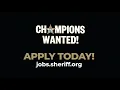 Champions Wanted BSO s Physical Agility Test