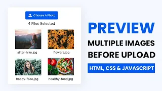 Preview Multiple Images Before Upload Using Javascript With Source Code