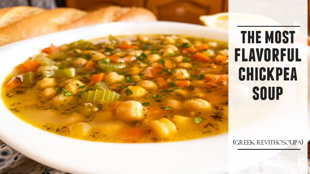 The Most FLAVORFUL Chickpea Soup   Easy Greek Revithosoupa Recipe