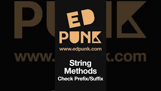 Day 45 Checking for Prefix or Suffix in a String in Python Dark Mode