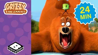 Funniest Pranks and Adventures | Grizzy & The Lemmings Marathon | Boomerang