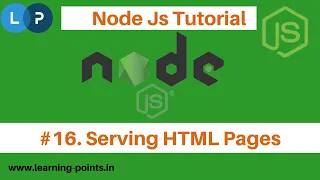 Serve HTML Pages in Node JS How to create server http module and fs module Node JS Tutorial