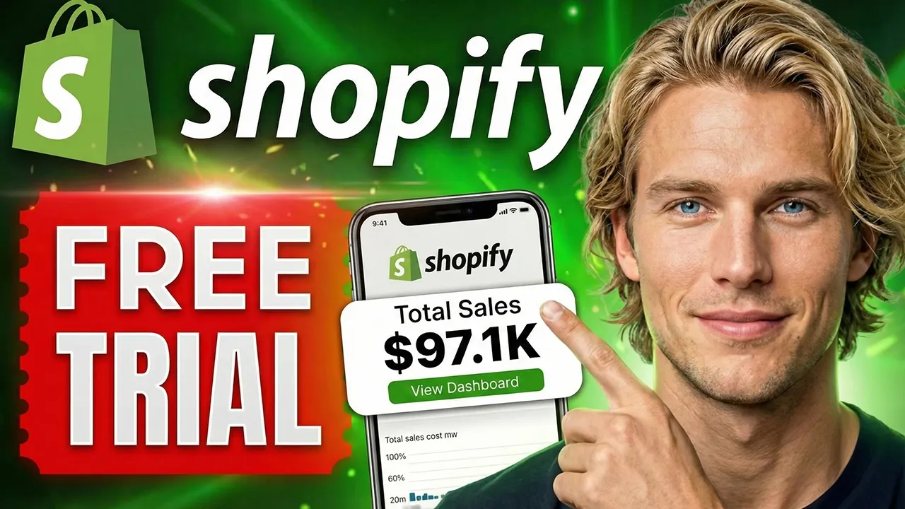 Shopify Free Trial Store Setup From Scratch YouTube video preview