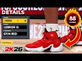 HOW TO MAKE Nike LeBron 13 GYM RED in NBA 2K26