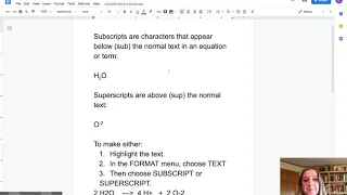 How To Make Subscripts and Superscripts Google Docs