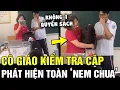Lagu Seeing a male student carrying a heavy backpack, the teacher checked and found no notebook, only ...