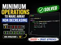 Q3 Minimum Operations to Make Array Non Decreasing LeetCode Weekly 499 Greedy Sliding Window