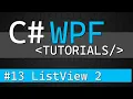 C WPF Tutorial - ObservableCollection with ListView