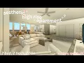 aesthetic high rise apartment 200k no large plot bloxburg speedbuild