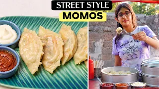 STREET STYLE MOMO at HOME | Bachcha Ko Khilaye Ghar Par Bane Momos | CookWithNisha