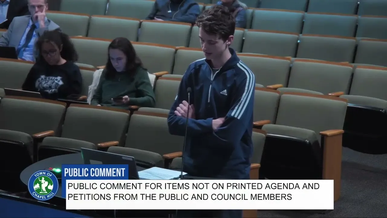 TRGC Members Address Chapel Hill Town Council (11/12/2025)
