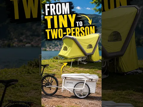 Tiny Bicycle Trailer, Full Two-Person Camper