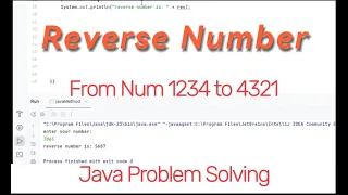 Reverse Number Java Problem Solving