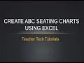 Seating Chart Using Excel - Part 1 ABC Order