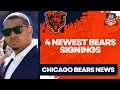OFFICIAL 4 Newest Signings For Bears Gives Big Cap Update News on 3 Unsigned Rookies
