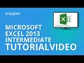 Microsoft Excel 2013 Intermediate Tutorial MOS Certification Training