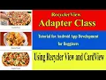 tutorials for android app development for beginners java Adapter Class Urdu