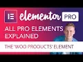 Woo Products Element Tutorial Elementor Pro