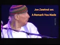 Joe Zawinul transcription on A Remark You Made w WDR Big Band - Live in Koln