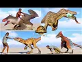 Download Lagu HUMANS VS ALL DINOSAURS \u0026 FLYING REPTILES | JURASSIC WORLD EVOLUTION 2