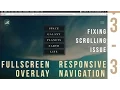 Fullscreen Overlay Responsive Navigation - Fixing Scrolling Issue