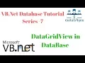 VB Net Database Tutorial Series - 7 DataGridView in Database