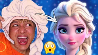 A Transformação Mais Realista da Elsa Que Já Fiz! 😱  #MakeupTransformation