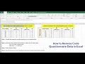 How to Reverse Code Questionnaire Data in Excel