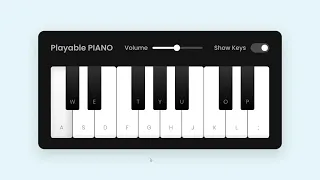 Build A Playable PIANO in HTML CSS JavaScript Virtual Piano in JavaScript