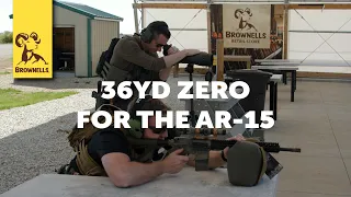 Quick Tip 36yd Zero for the AR 15
